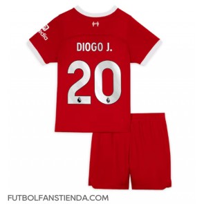 Liverpool Diogo Jota #20 Primera Equipación Niños 2023-24 Manga Corta (+ Pantalones cortos)